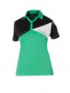 andro Polo Conor Women V-Neck grn/schwarz/wei