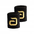 andro Schweiband alpha 2er Pack schwarz/gold