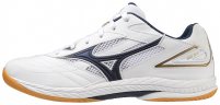 Mizuno Schuh Wave Drive 9 wei/blau/gold