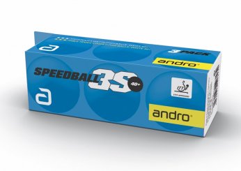 andro Ball Speedball 3S*** 40+ 3er 3er-Pack - weiß
