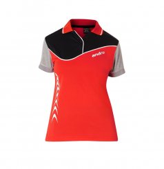 andro Polo Brendan Women rot/schwarz/grau 