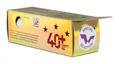 Tibhar *Ball *** WTT40+ weiß - 3er 