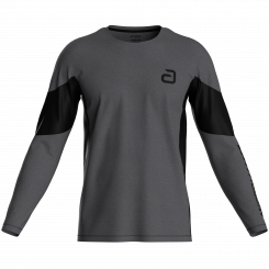 andro Longsleeve Ivers grau/schwarz 