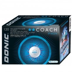 Donic Ball** Coach P40+ weiß - 120er 