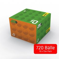 andro Ball Poly2S** 40+ orange 10er-Kombipaket 