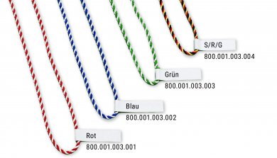 Medaillenkordel - blau/weiß 