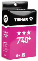 Tibhar *Ball *** T40+ weiß - 6er 