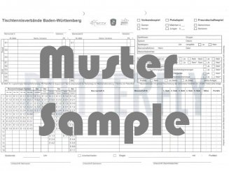 Spielblock TTBW, 50 Blatt 50 Blatt