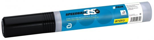 andro Ball Speedball 3S*** 40+ 9er 9er-Röhre - weiß
