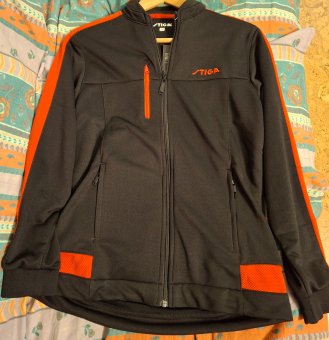Stiga Jacke schwarz/rot 