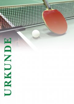 Urkunde Schläger/Ball neutral