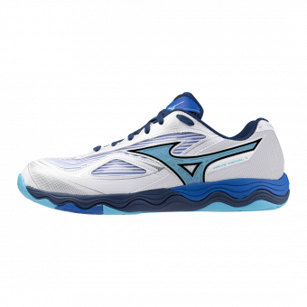 Mizuno Schuh Wave Medal 7 weiß/blau 