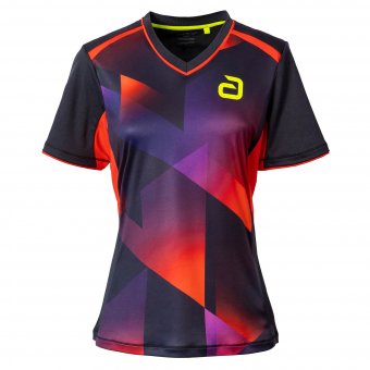 andro *Shirt Lanton Women schwarz/rot 