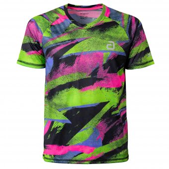 andro *T-Shirt Likya grün/graffiti 