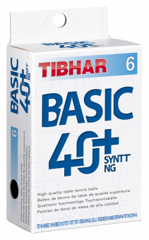 Tibhar Ball Basic 40+ SynTT NG weiß - 6er 