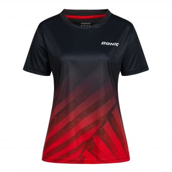 Donic Ladies Shirt Flow schwarz/rot 