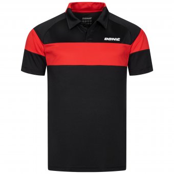Donic Polo Nitroflex schwarz/rot 