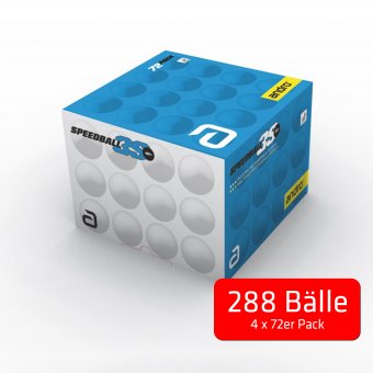 andro Ball Speedball 3S*** 40+ 72er 4er Kombipaket 4 x 72er-Karton - weiß