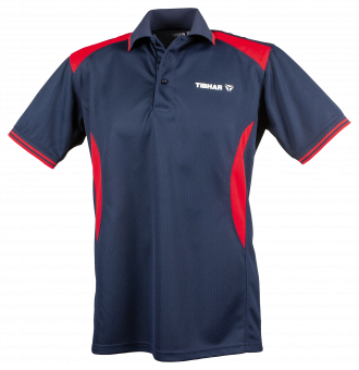 Tibhar *Hemd Kosmos Baumwolle marine/rot 