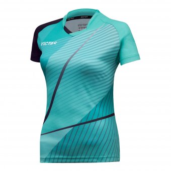 Victas *Ladyshirt 237 mintgrün/schwarz 